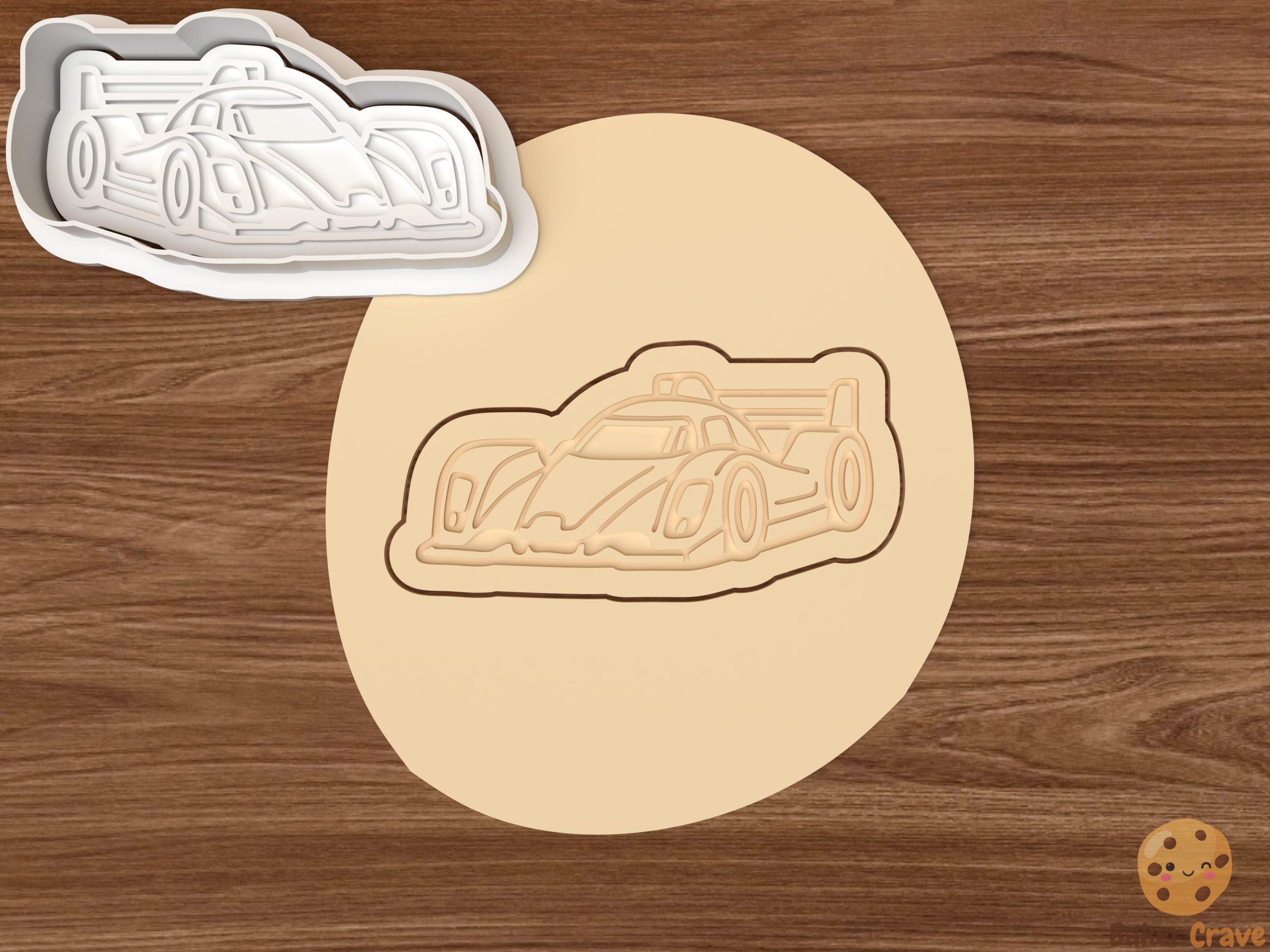 Racing Cars Cookie Cutter Set STL File - car4