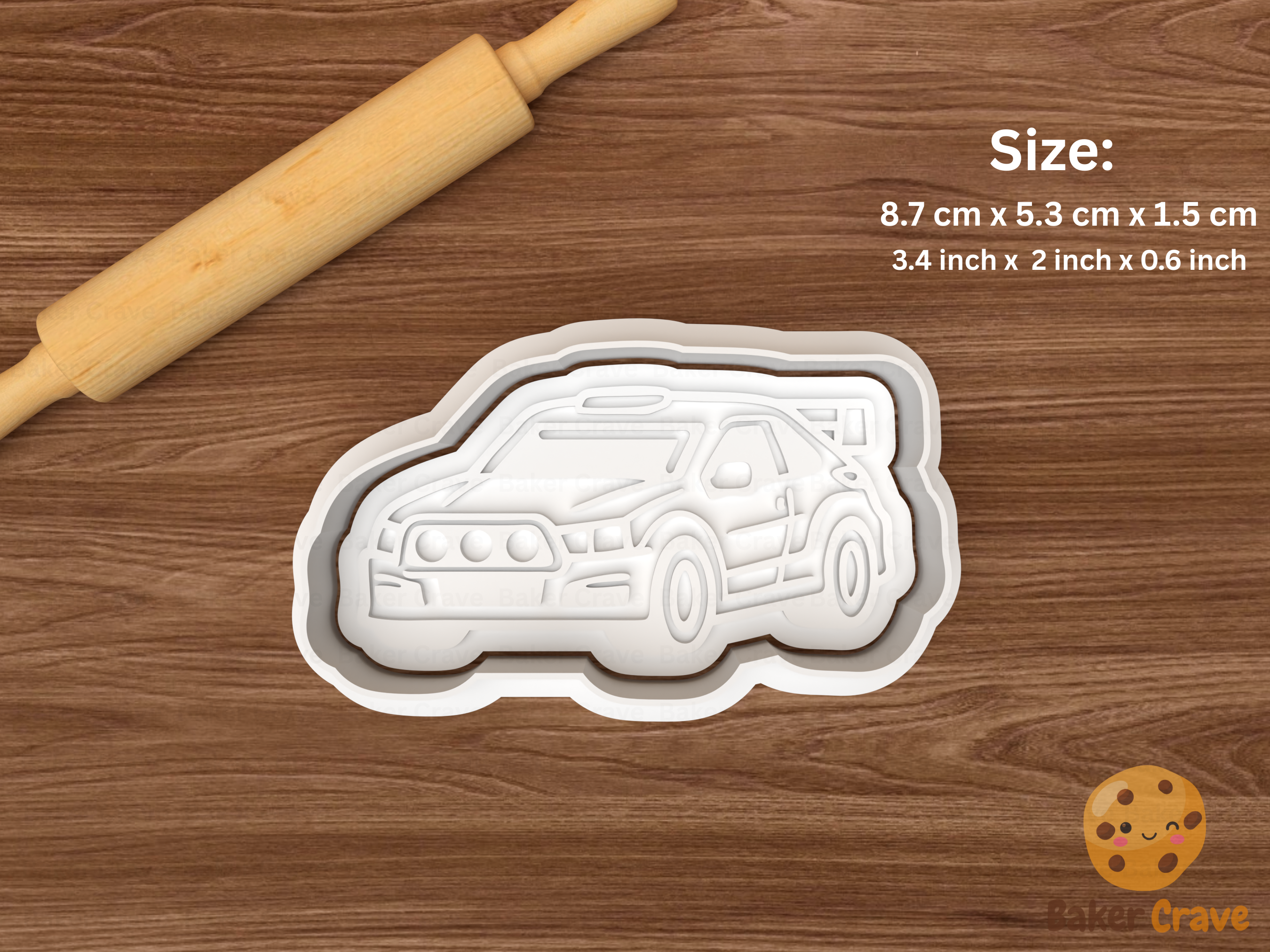 Racing Cars Cookie Cutter Set STL File - car6
