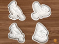 Cardinal Bird Cookie Cutter Set STL File - 01 set main