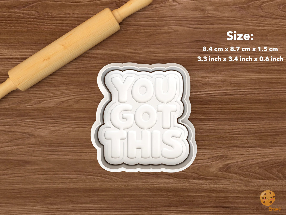 Care Encouragement Words Cookie Cutter Set