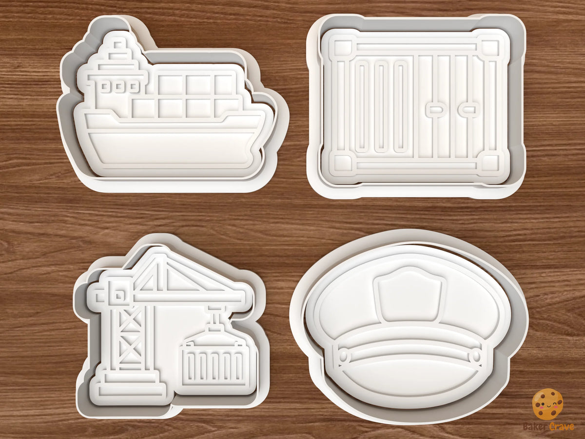 Cargo Ship Maritime Cookie Cutter Set - 01 set main