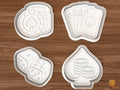 Casino Poker Cookie Cutter Set STL File - 01 set main