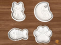 Cat Cookie Cutter Set STL File - 01 set main