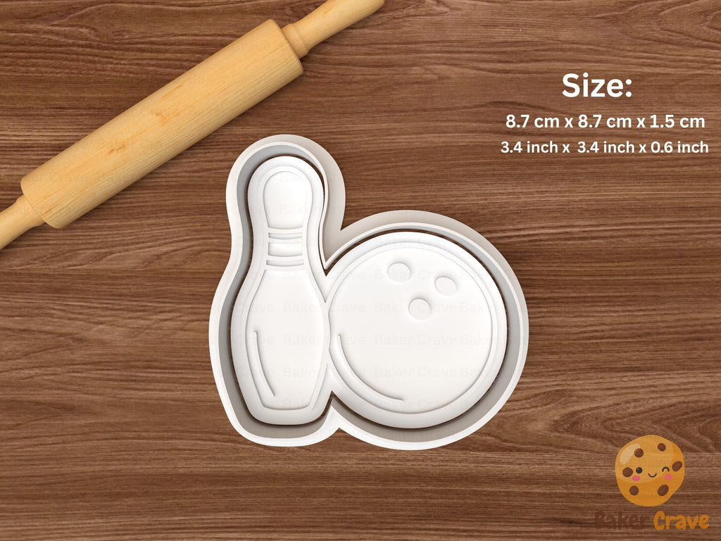 Bowling Cookie Cutter Set STL File