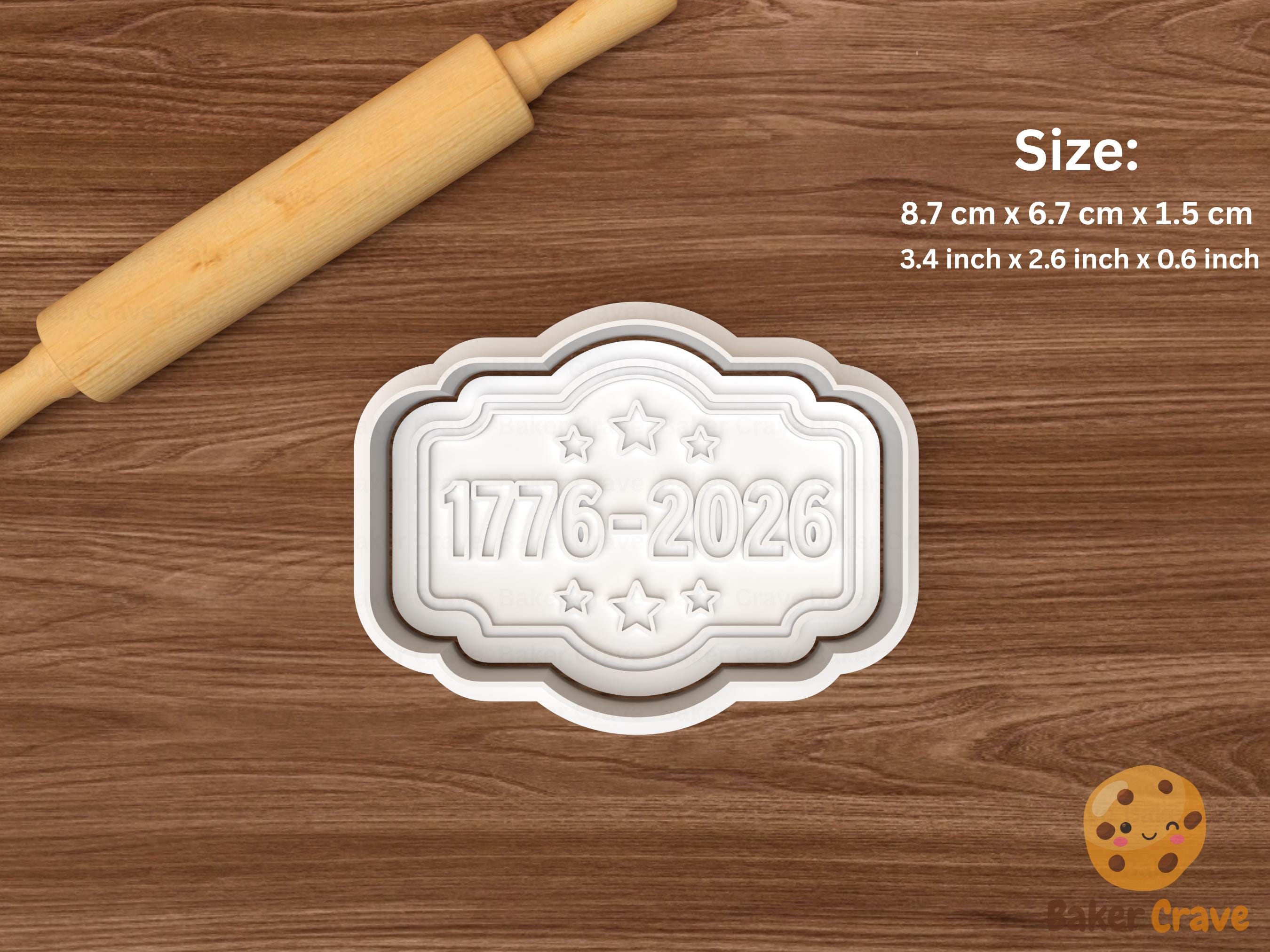 USA 250th Anniversary Cookie Cutter Set STL File