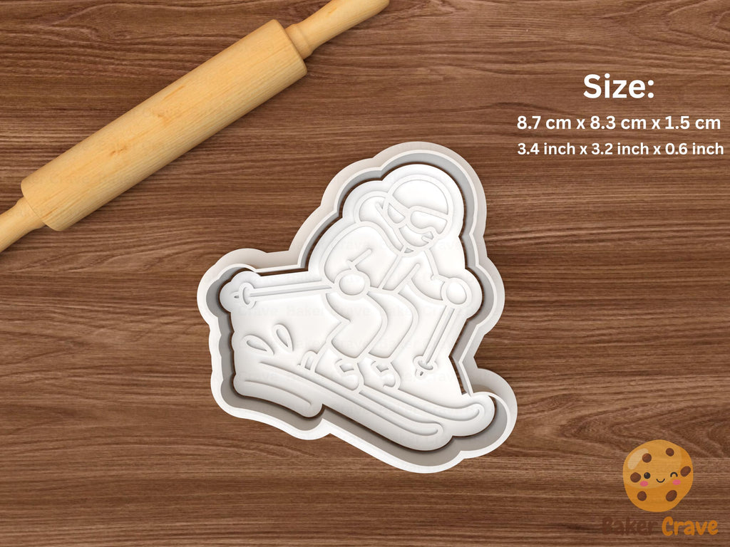 Ski Cookie Cutter Set STL File