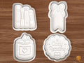Cozy Reading Cookie Cutter Set STL File