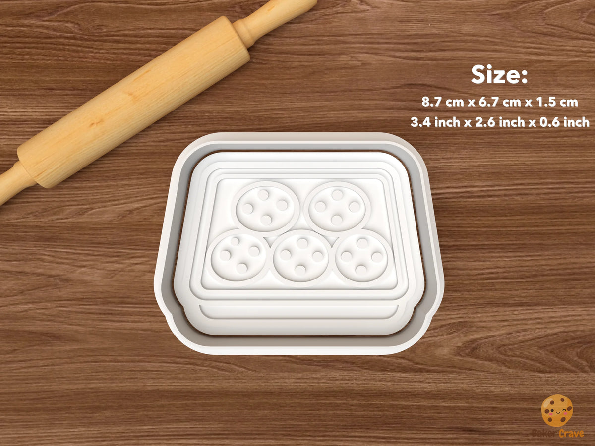 Charity Bake Sale Cookie Cutter Set - single cookie tray