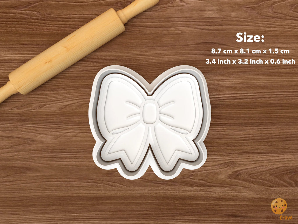 Cheerleading Cookie Cutter Set STL File - single cheer bow