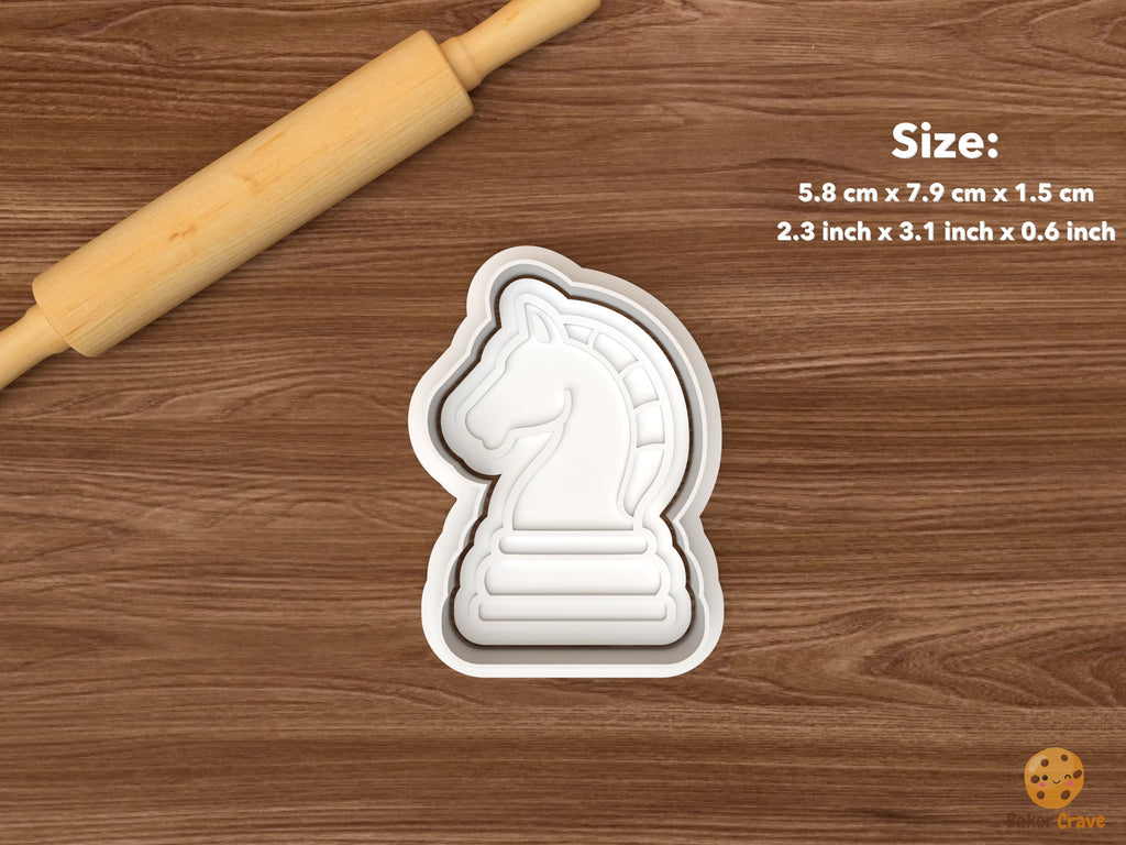 Chess Club Cookie Cutter Set STL File - single king chess piece