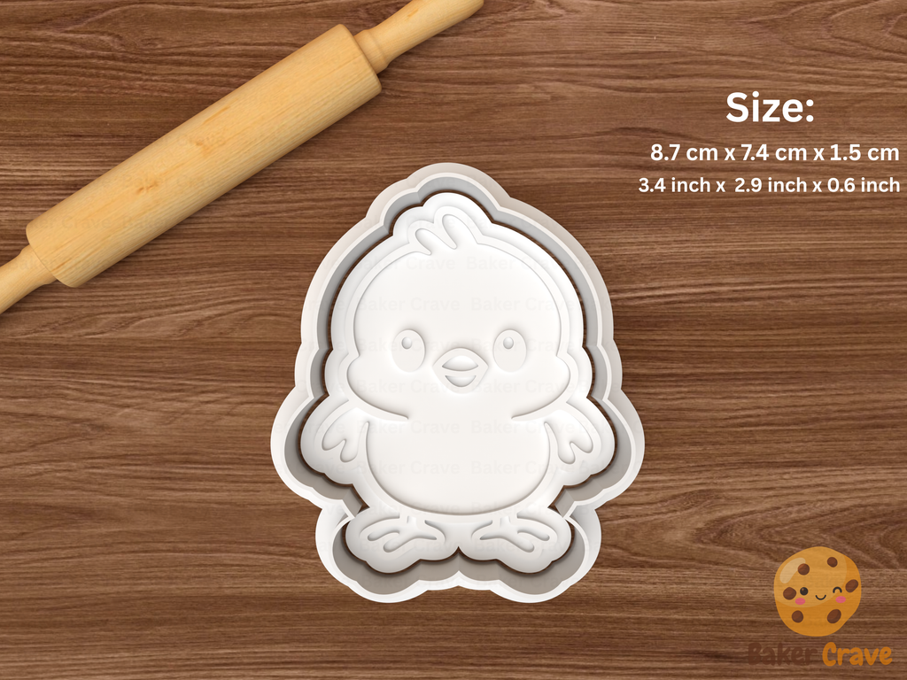 easter chick Cookie Cutter Set STL File - chick6