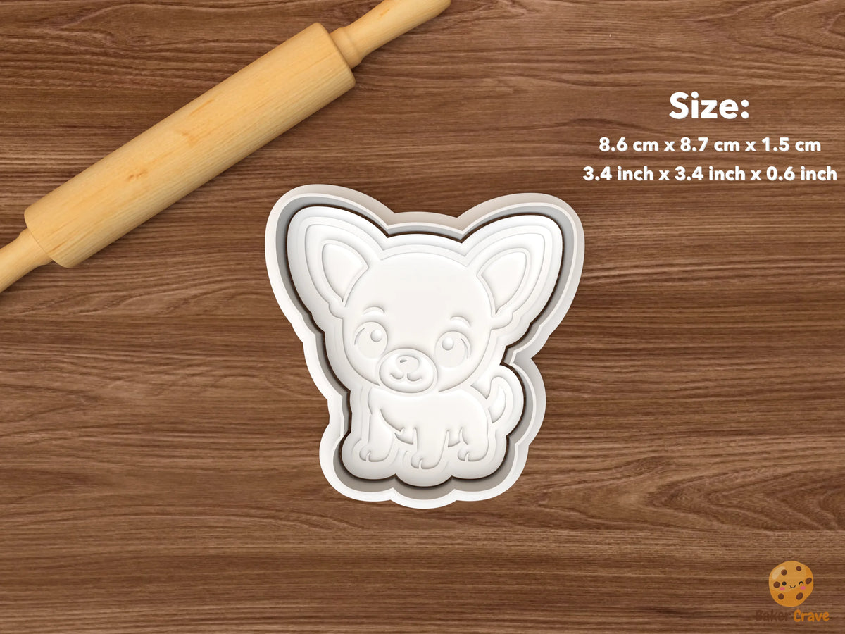 Chihuahua Dog Cookie Cutter Set - single chihuahua puppy