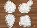 Christmas Chestnut Roasting Cookie Cutter Set STL File - 01 set main