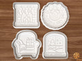 Christmas Cozy Home Cookie Cutter Set STL File - coz1