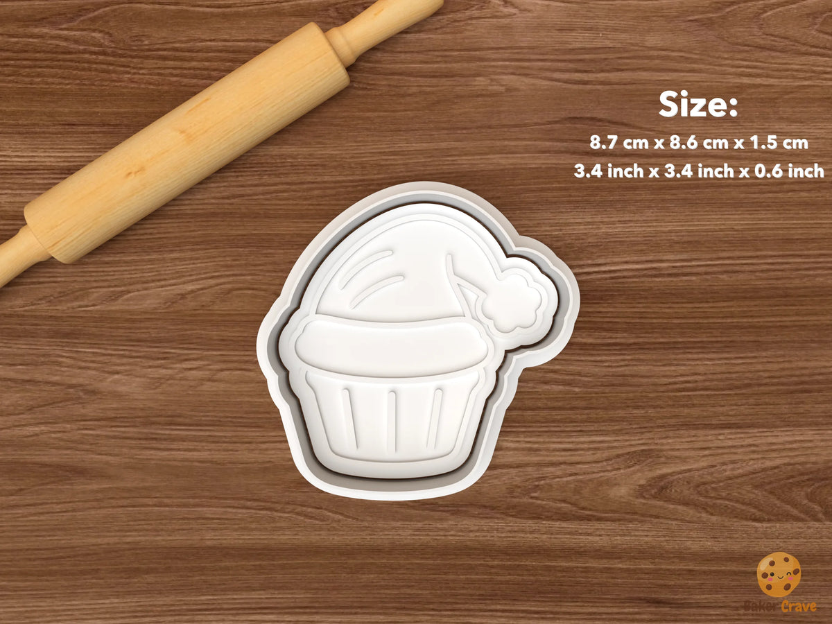 Christmas Cupcake Cookie Cutter Set STL File