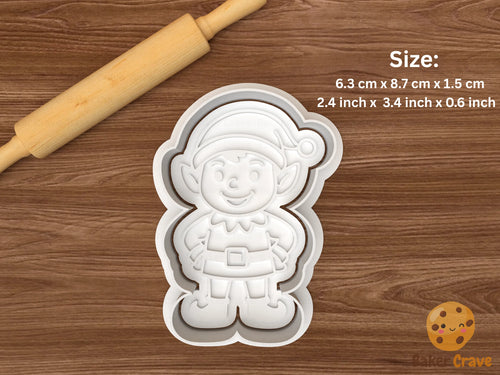 Christmas Elf Cookie Cutter Set STL File - elf2