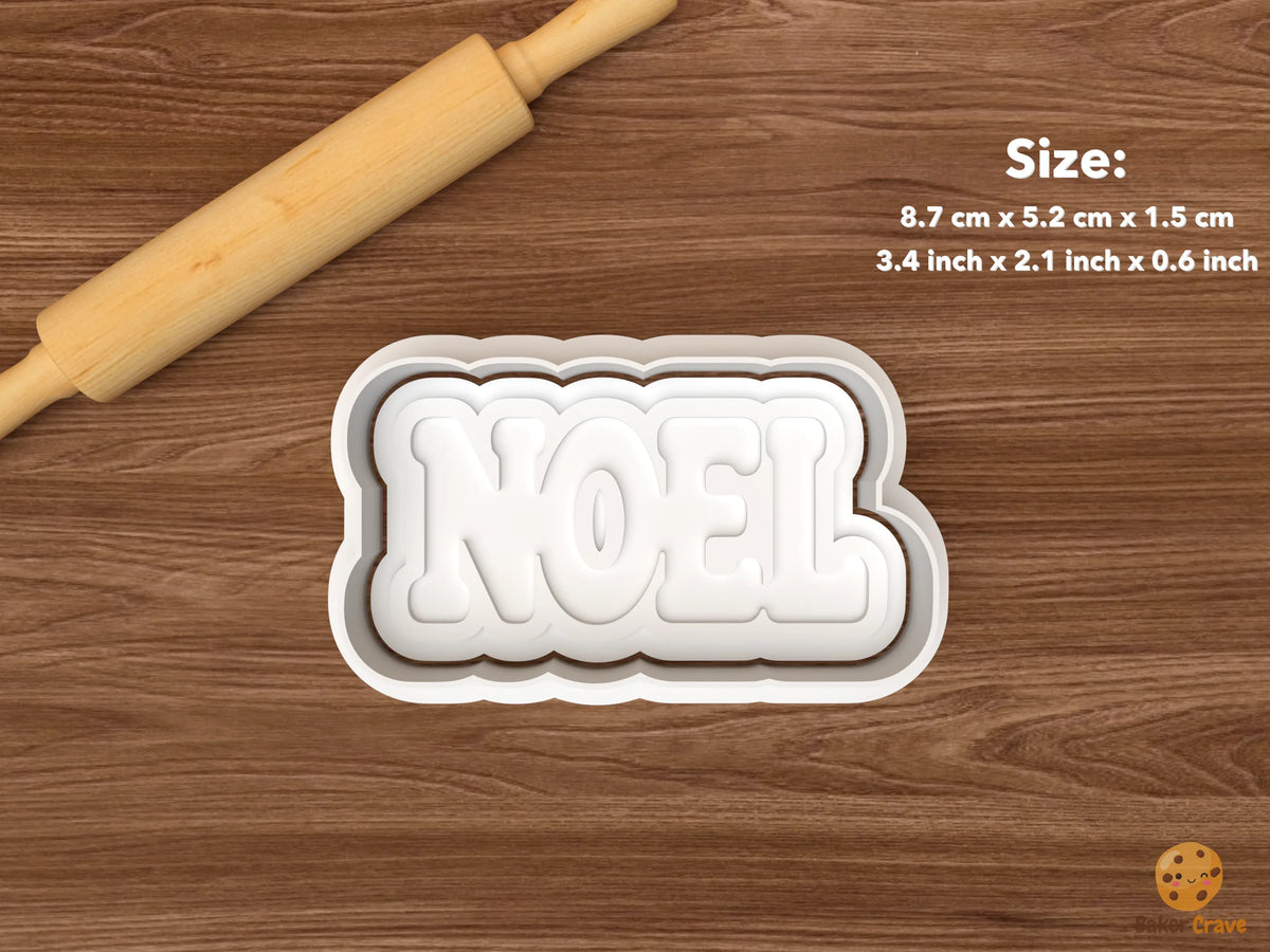 Christmas Essential Words Cookie Cutter Set STL File