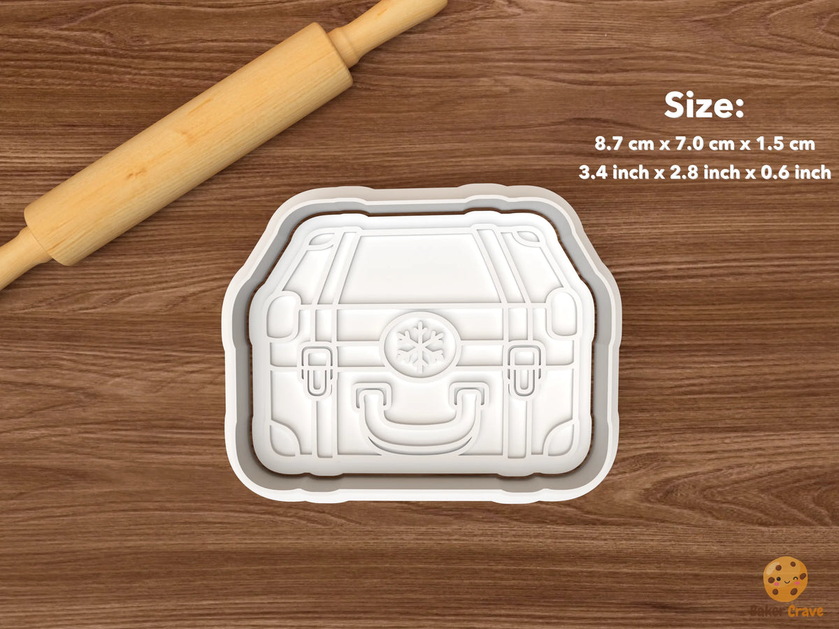 Christmas Eve Box Cookie Cutter Set STL File - single suitcase christmas eve box