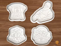 Christmas Fondue Party Cookie Cutter Set STL File - 01 set main