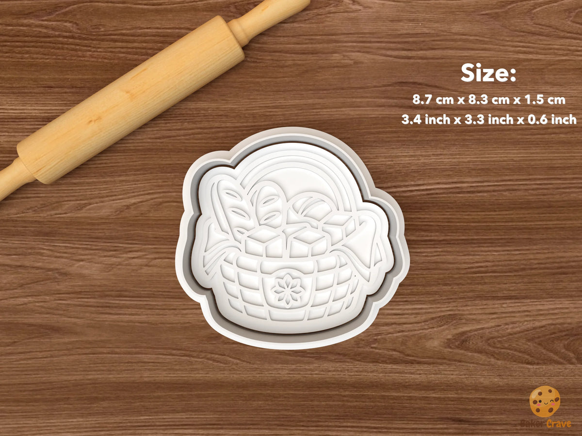 Christmas Fondue Party Cookie Cutter Set STL File - single fondue basket