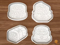 Christmas Fruitcake Cookie Cutter Set STL File - 01 set main