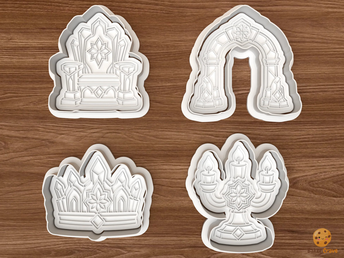 Christmas Ice Palace Cookie Cutter Set STL File - 01 set main