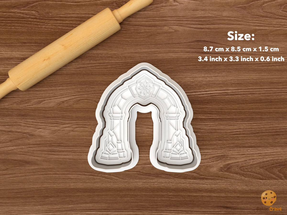 Christmas Ice Palace Cookie Cutter Set STL File - single palace archway