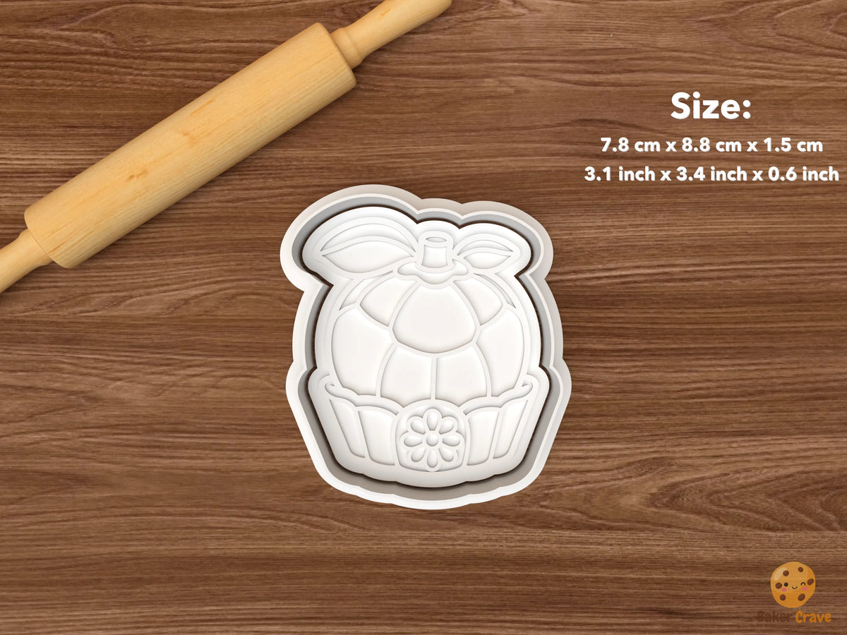 Christmas Marzipan Fruit Cookie Cutter Set STL File - single apple