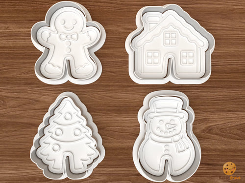 Christmas Mug Huggers Cookie Cutter Set STL File
