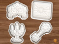 Christmas Murder Mystery Party Cookie Cutter Set STL File - 01 set main