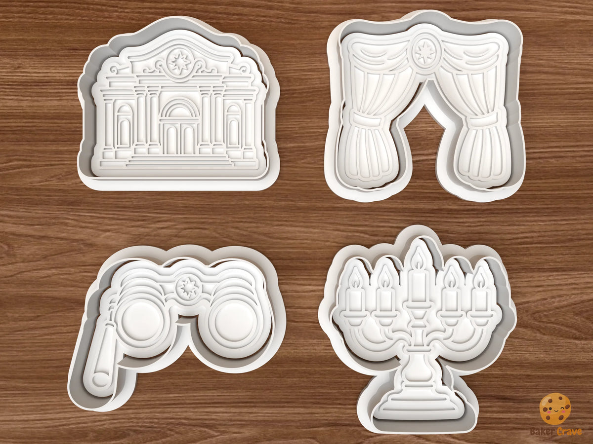 Christmas Opera Night Cookie Cutter Set STL File - 01 set main
