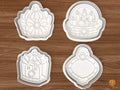 Christmas Ornament Exchange Cookie Cutter Set STL File - 01 set main