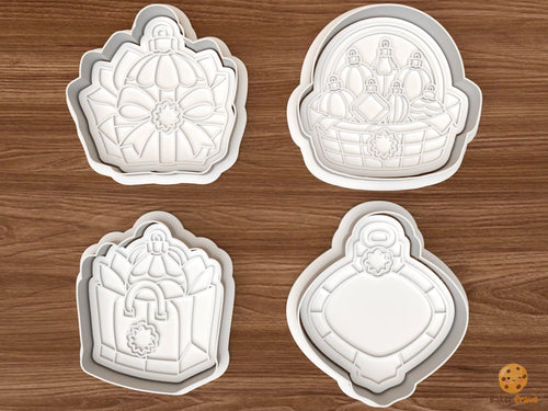 Christmas Ornament Exchange Cookie Cutter Set STL File - 01 set main