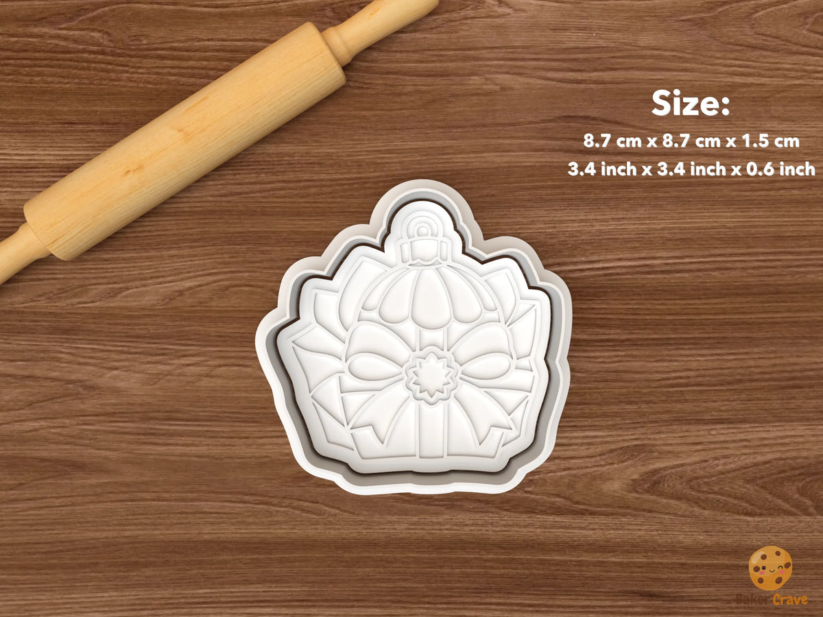 Christmas Ornament Exchange Cookie Cutter Set STL File - single gift wrapped ornament