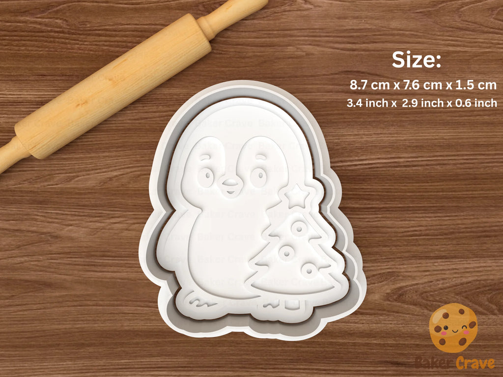 Christmas Penguin Cookie Cutter Set STL File - penguin3