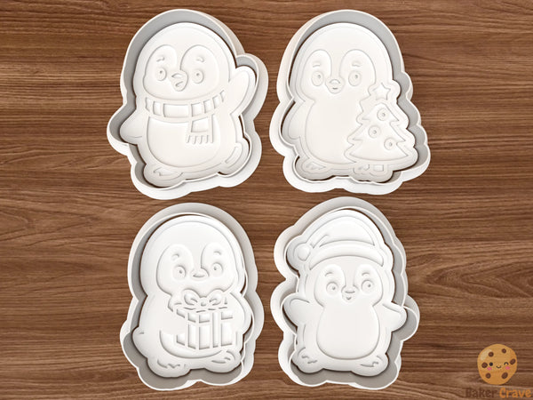 Christmas Penguin Cookie Cutter Set