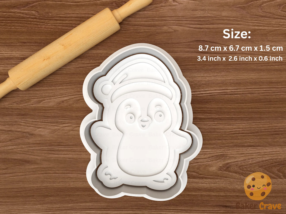 Christmas Penguin Cookie Cutter Set STL File - penguin5