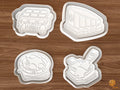 Christmas Raclette Night Cookie Cutter Set STL File - 01 set main