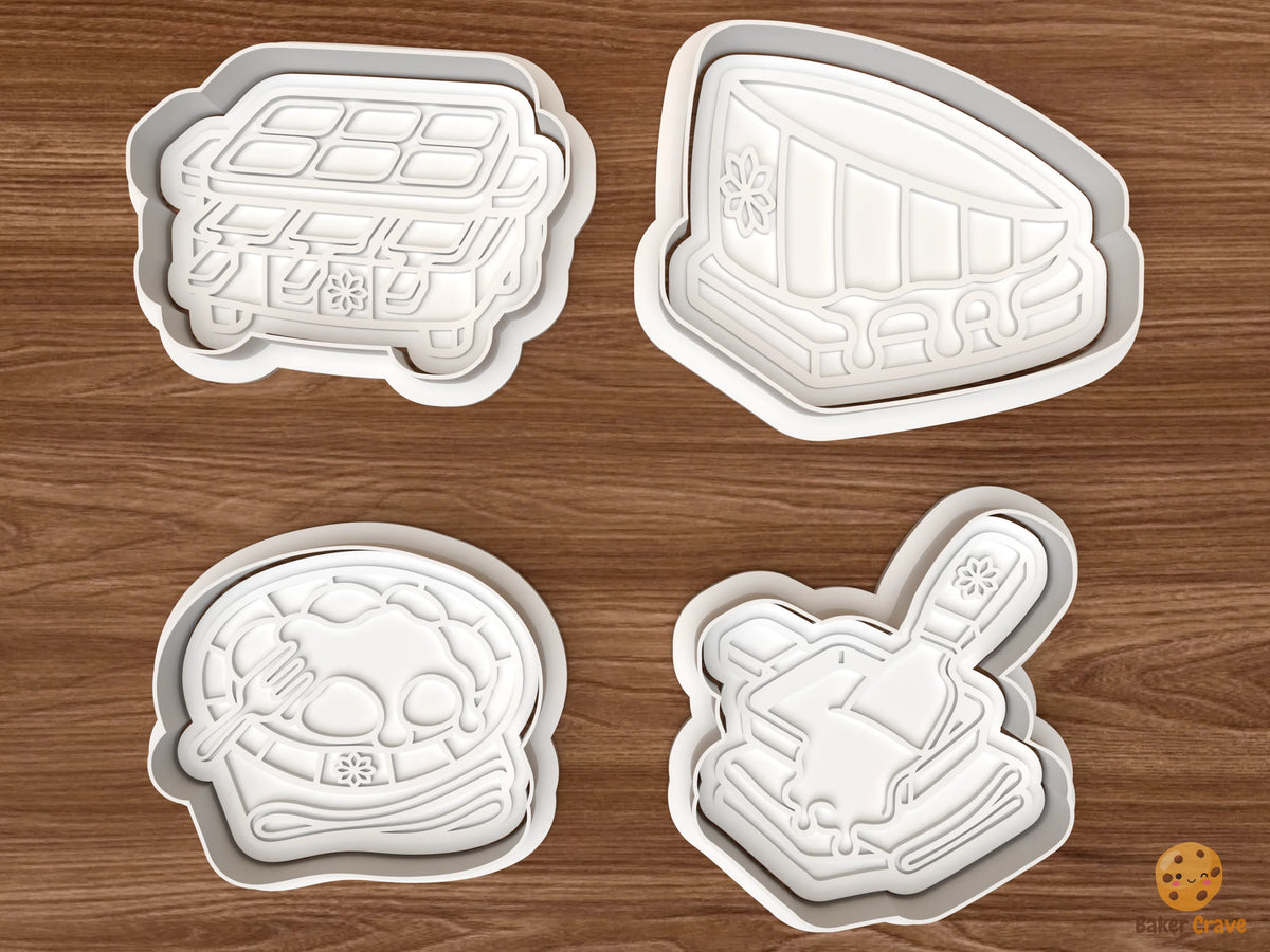 Christmas Raclette Night Cookie Cutter Set STL File - 01 set main