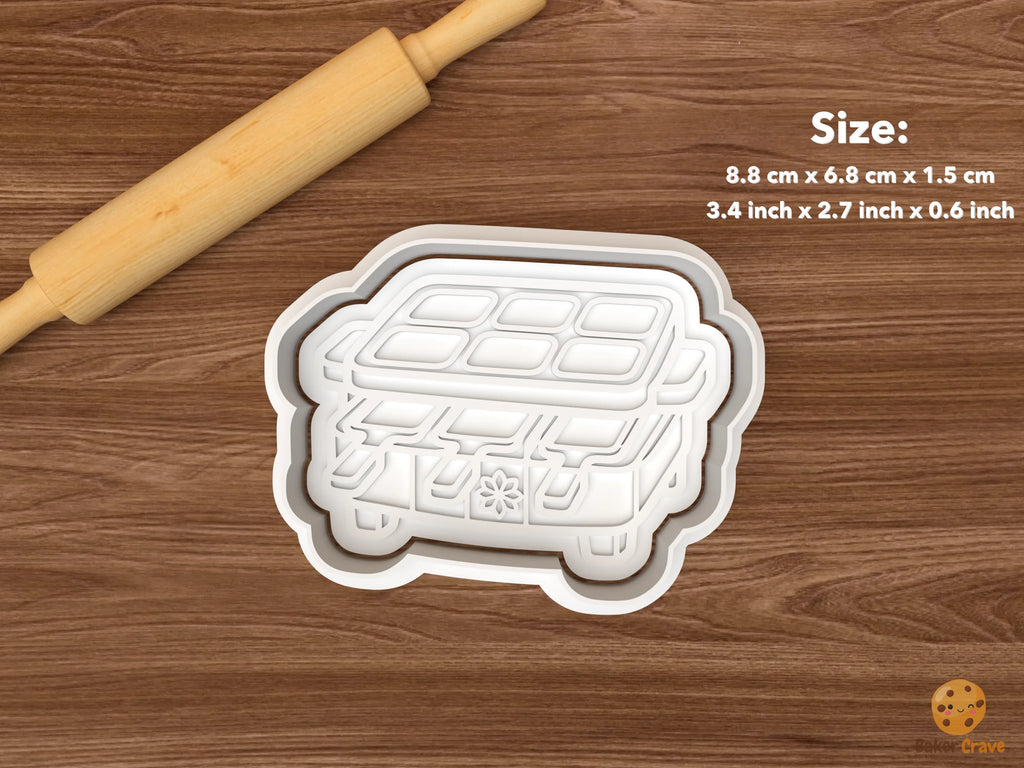 Christmas Raclette Night Cookie Cutter Set STL File - single raclette grill
