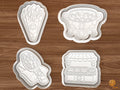 Christmas Roasted Almond Stall Cookie Cutter Set STL File - 01 set main