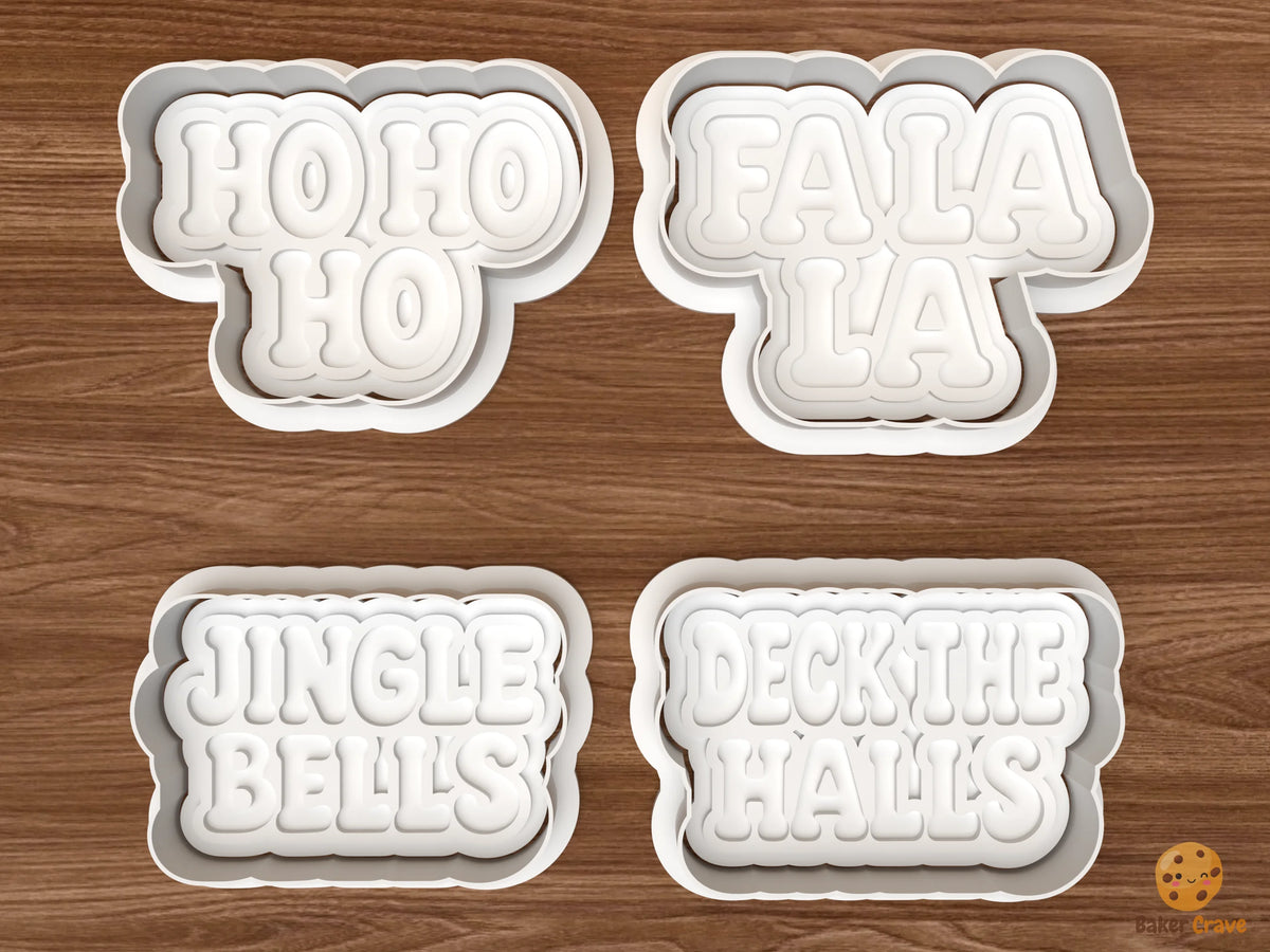 Christmas Singalong Words Cookie Cutter Set