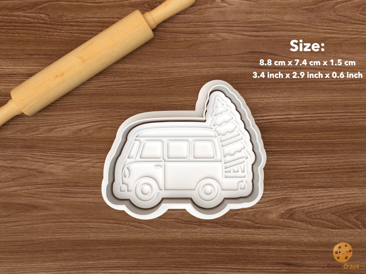 Christmas Tree Haulers Cookie Cutter Set STL File
