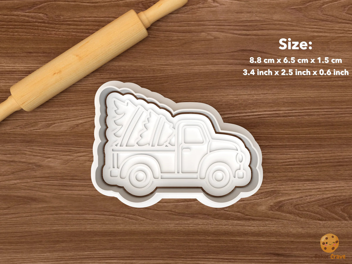 Christmas Tree Haulers Cookie Cutter Set STL File
