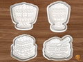 Christmas Trifle Cookie Cutter Set STL File - 01 set main