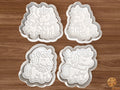 Christmas Unicorn Cookie Cutter Set STL File - unicorn1f