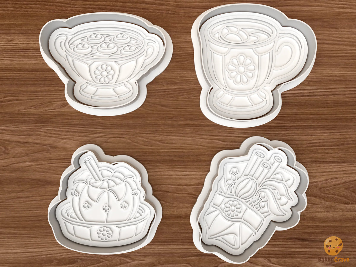 Christmas Wassail Cookie Cutter Set STL File - 01 set main