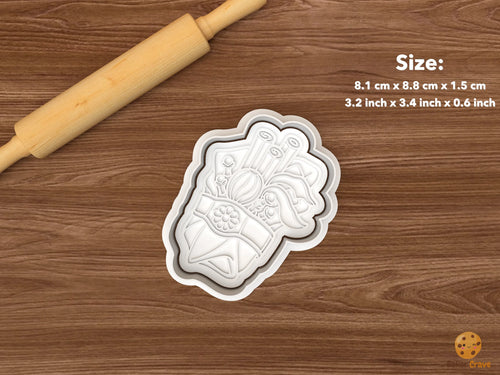 Christmas Wassail Cookie Cutter Set STL File - single wassail basket