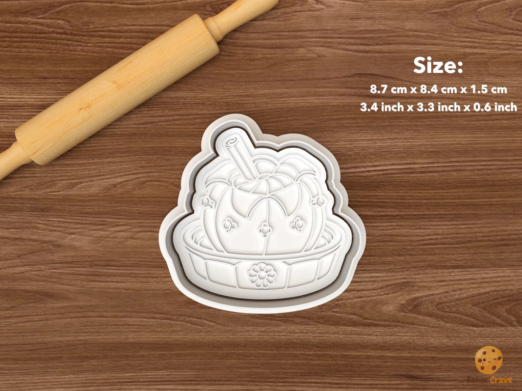 Christmas Wassail Cookie Cutter Set STL File - single wassail bowl