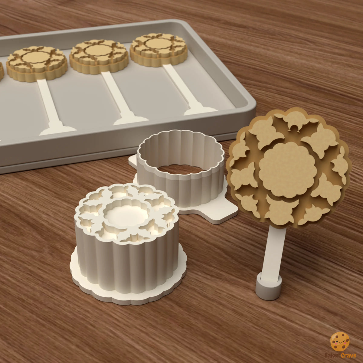 Christmas Wreath Cake Pop Mold STL File